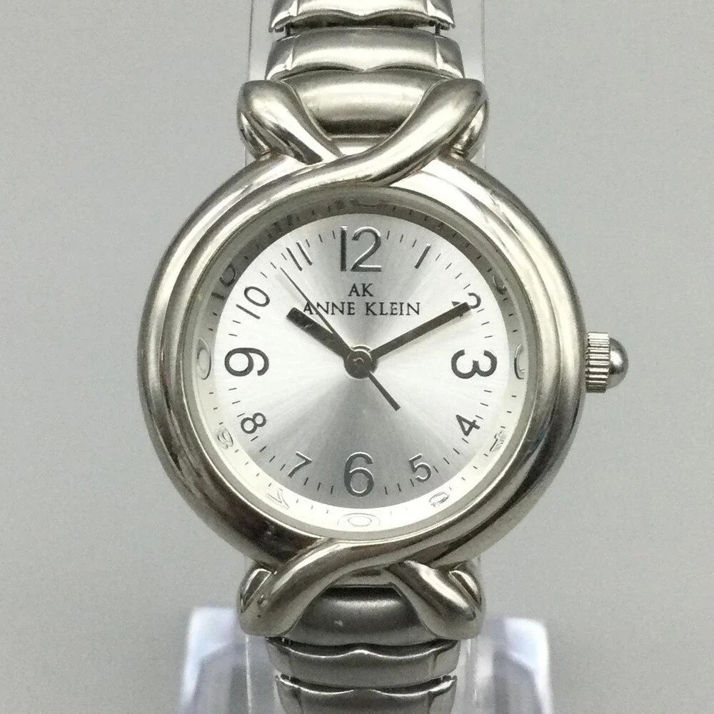 Anne Klein 10/2055 Womens Watch 26mm Silver Dial Expansion Bracelet New Battery
